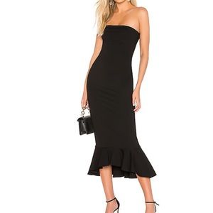 Izzy Ruffle Maxi Dress in Black - Superdown from Revolve - WORN ONCE
